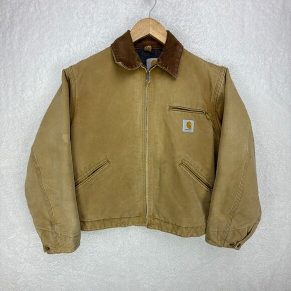 Carhartt Detroit Jacket Blanket Lined Mens Small J01 6BLJ BRN Brown - Picture 1 of 16